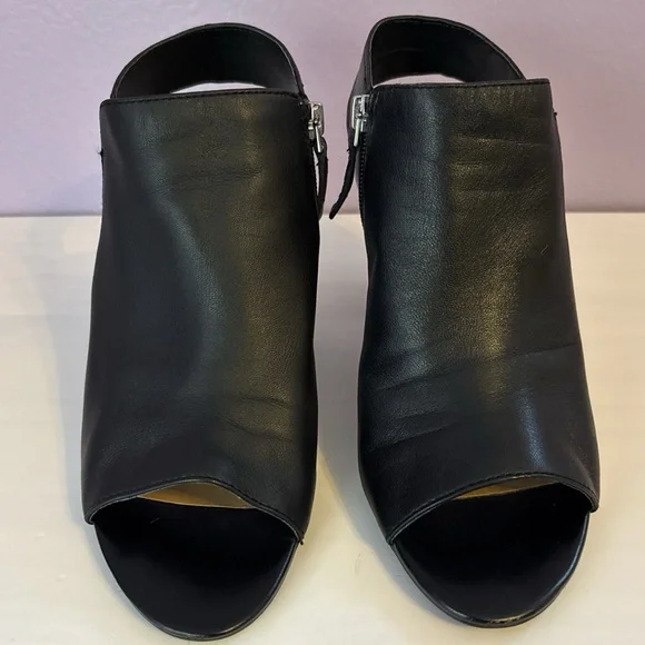 Black Women's Open-Toe Heels - Picture 2 of 7